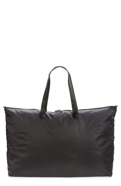 Shop Tumi Voyageur Just In Case Packable Nylon Tote In Iron/ Black