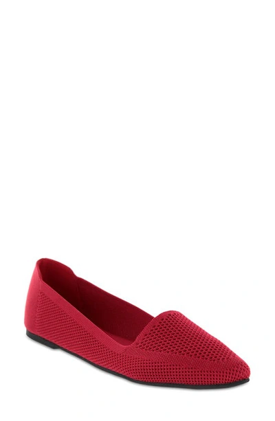 Shop Mia Corrine Knit Flat In Red