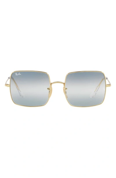 Shop Ray Ban 54mm Square Sunglasses In Arista / Clear Gradient Blue