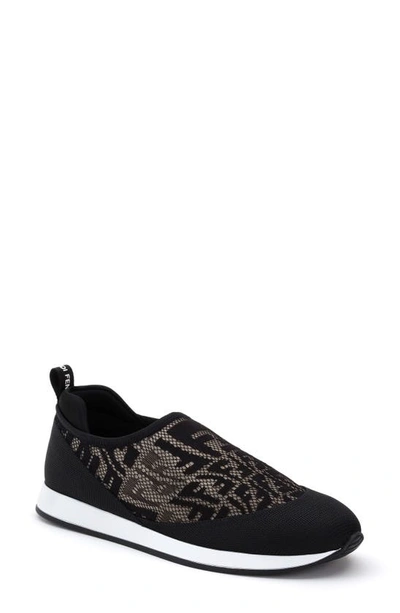 Shop Fendi X Sarah Coleman Signature Ff Vertigo Runner Sneaker In Black
