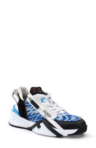 Shop Fendi X Sarah Coleman Flow Ff Vertigo Sneaker In Blue