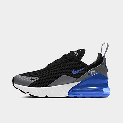 Shop Nike Little Kids' Air Max 270 Casual Shoes In Black/game Royal-iron Grey-white