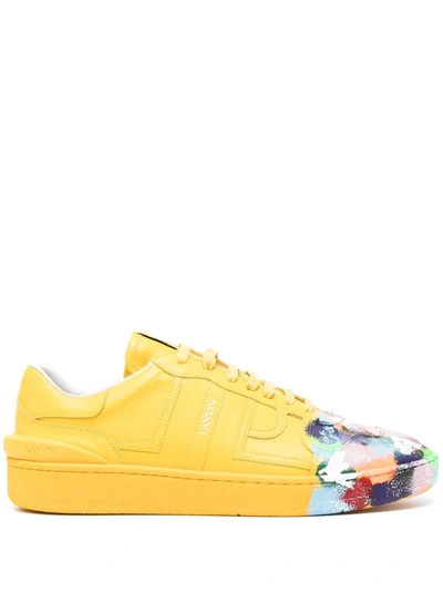 Shop Lanvin X Gallery Department Lace-up Sneakers In Yellow