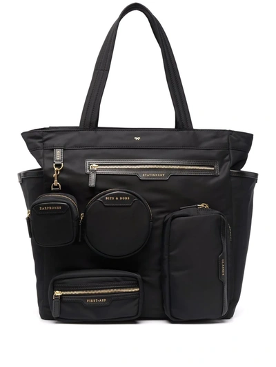 Shop Anya Hindmarch Oversized Tote Bag In Black