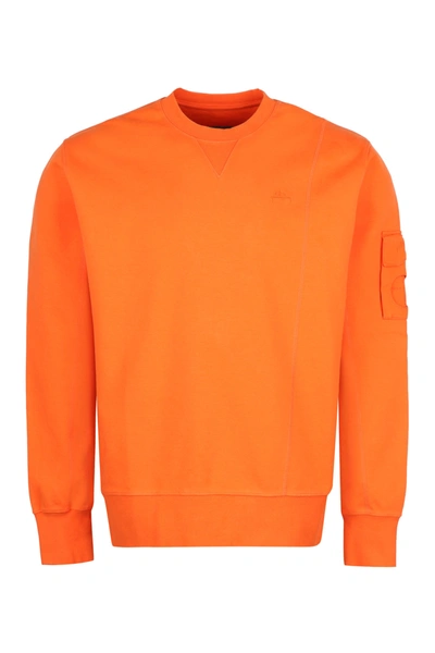 Shop A-cold-wall* Logo Detail Cotton Sweatshirt In Orange