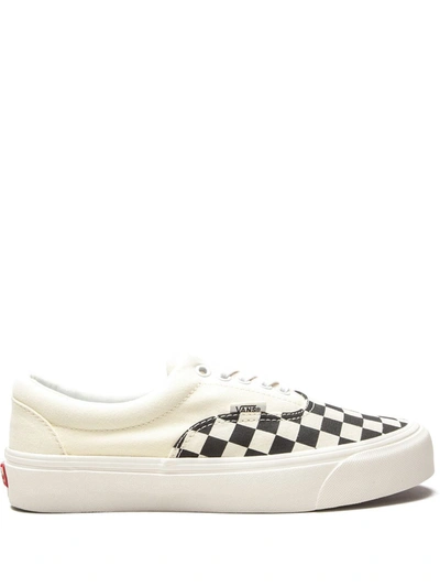 Shop Vans Era Craft Podium Checkerboard Sneakers In 白色