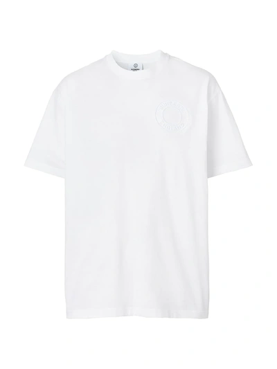 Shop Burberry Ronin Logo T-shirt In White