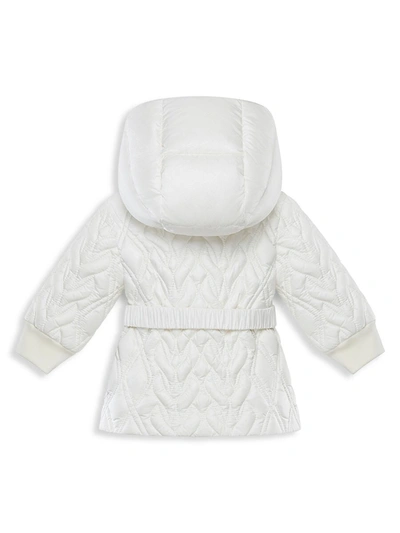 Shop Moncler Baby Girl's & Little Girl's Suher Long Parka In White
