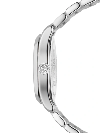 Shop Gucci G-timeless Stainless Steel Bracelet Watch In Silver