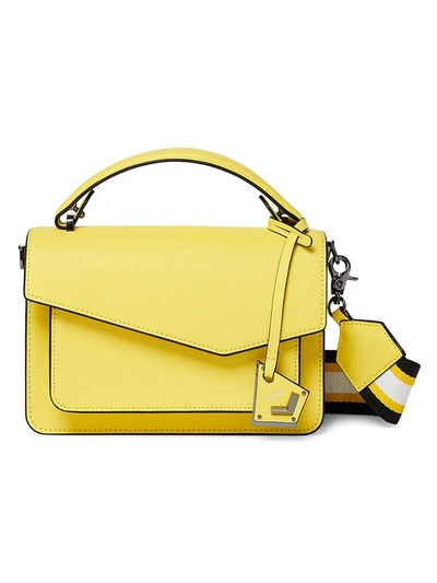 Shop Botkier Cobble Hill Leather Crossbody Bag In Yellow