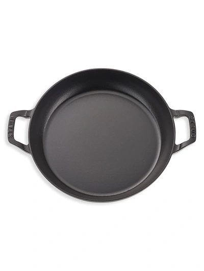 Shop Staub 3.5-quart Cast Iron Braiser & Lid In Black