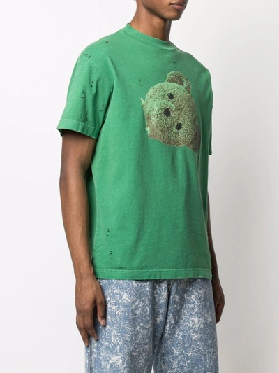 Shop Palm Angels T-shirt In Green