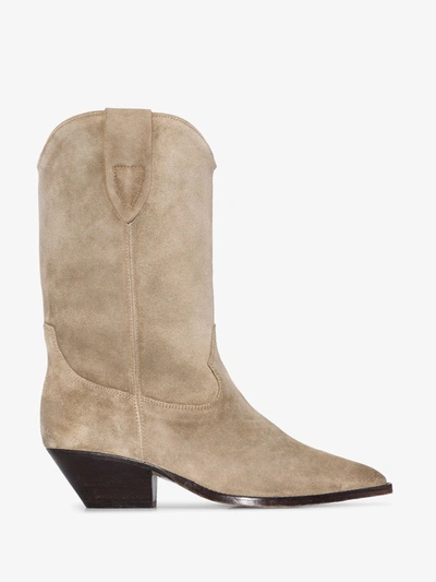 Shop Isabel Marant Boots Dove Grey