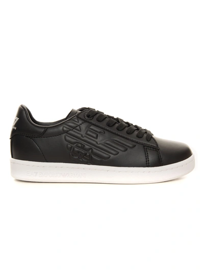 Shop Ea7 Sneakers With Laces Black  Man