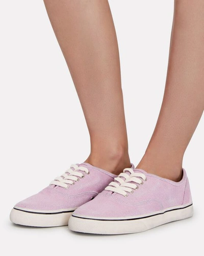 Shop Re/done 70s Low-top Canvas Skate Shoes In Light Purple