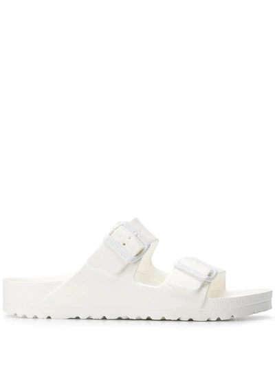 Shop Birkenstock Arizona Eva Sandals In White