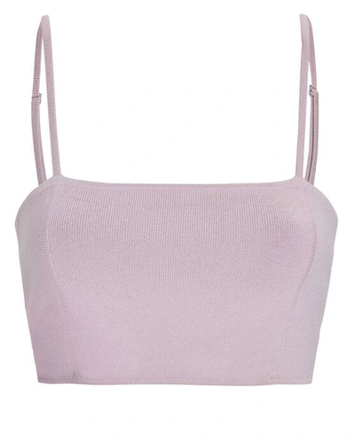 Shop A.l.c Winnie Knit Crop Top In Light Purple