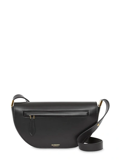 Shop Burberry Black Olympia Small Shoulder Bag In Nero