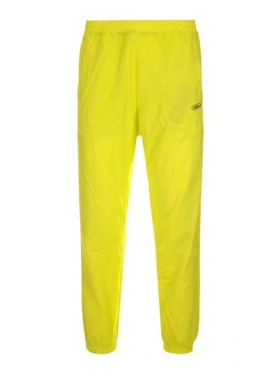 Shop Adidas Originals Logo Joggers In Yellow