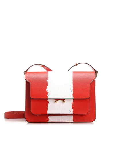 Shop Marni Alkekengi Bag In Red And White In Multi
