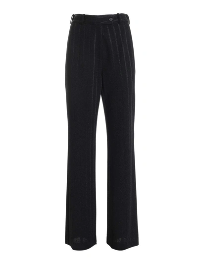 Shop Missoni Lame Palazzo Pants In Black