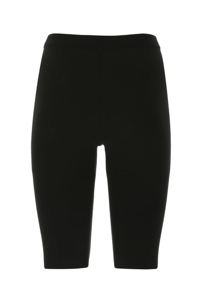 Prada Black Viscose Blend Leggings