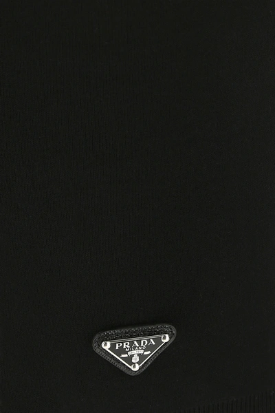 Prada Black Viscose Blend Leggings