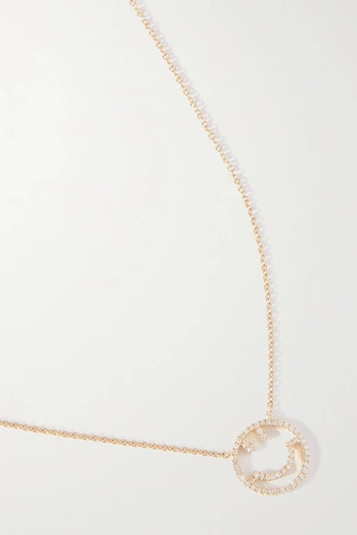 Shop Roxanne First Have A Nice Day 14-karat Gold Diamond Necklace