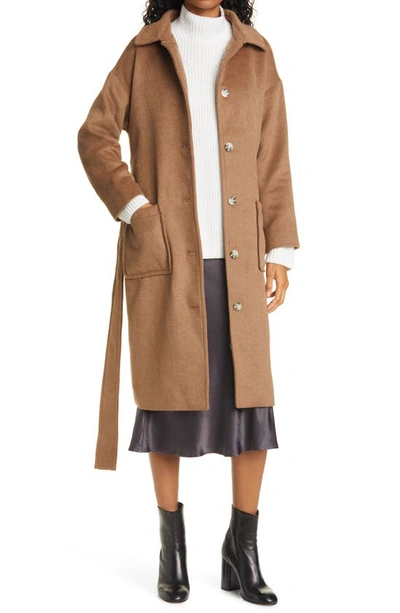 Shop Rails Nadine Longline Coat In Camel
