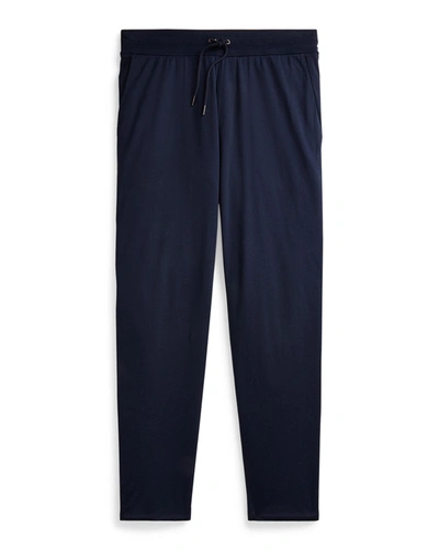 Shop Ralph Lauren Men's Double-layer Spa Pants In Navyheather Grey
