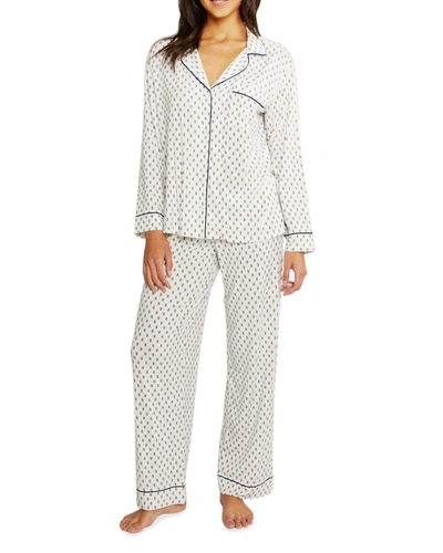 Shop Eberjey Sleep Chic Printed Pajama Set In Summer Batik