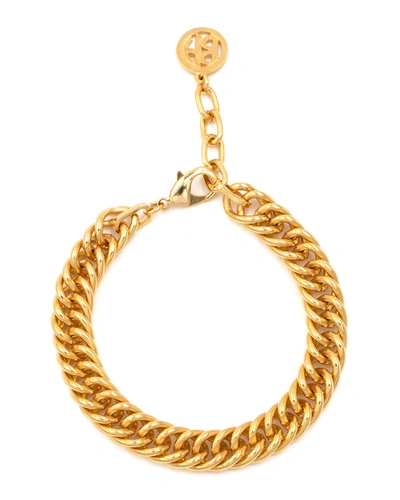 Shop Ben-amun 24k Gold Electroplate Chain Ankle Bracelet