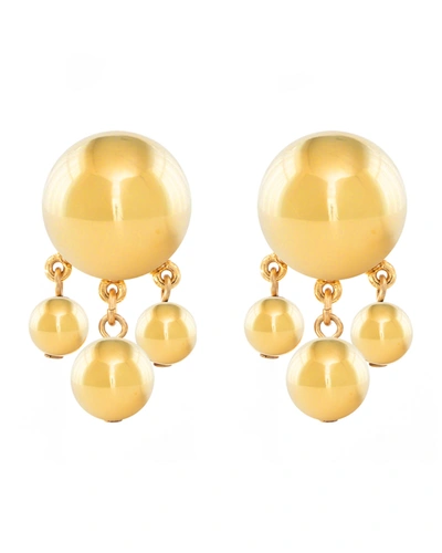 Shop Ben-amun Gold Ball With Dangle Clip-on Earrings