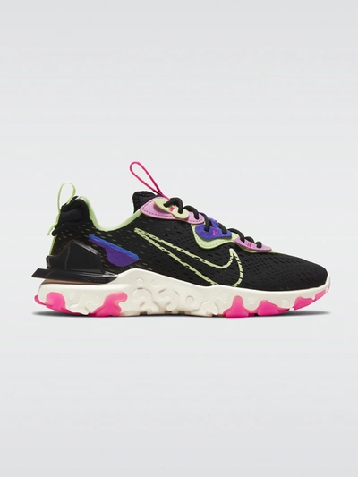 Shop Nike React Vision - Black/barely Volt-royal Pulse - Size 6.5 In Black,barely Volt-royal Pulse