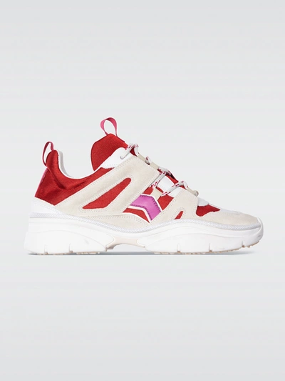Shop Isabel Marant Kindsay Sneakers In Red,pink