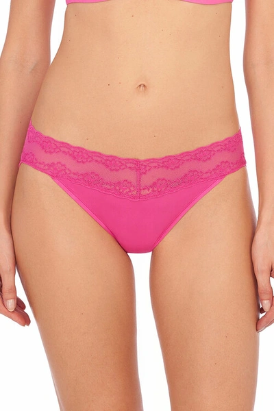 Shop Natori Intimates Bliss Perfection One-size V-kini Panty In Rosebloom