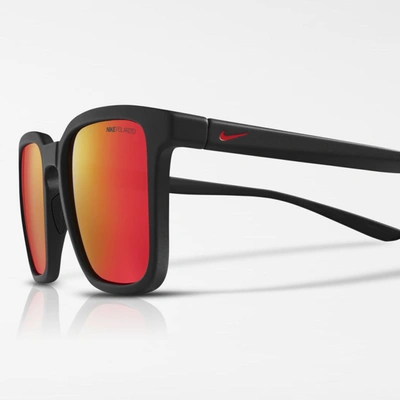 Shop Nike Unisex Circuit Polarized Sunglasses In Black