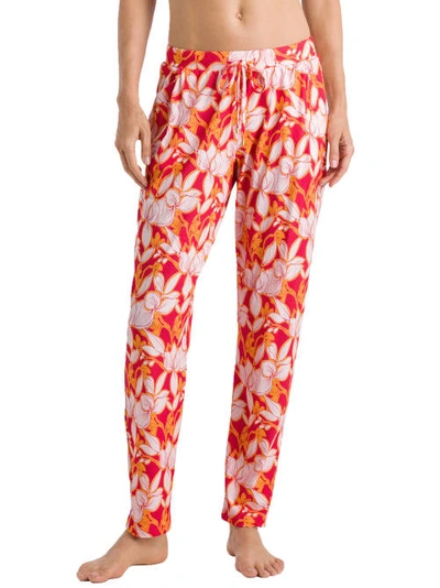 Shop Hanro Knit Pajama Pants In Sunny Flower