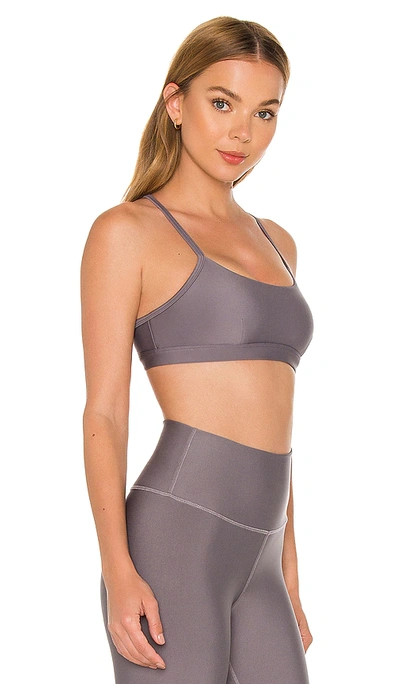 Shop Alo Yoga Airlift Intrigue Bra In Purple Dusk