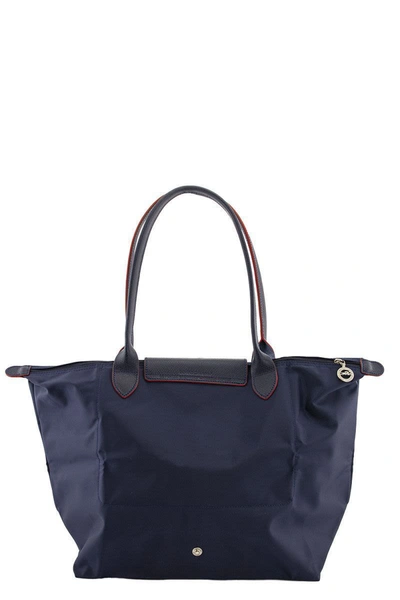 Shop Longchamp Le Pliage Club - Shoulder Bag L In Navy