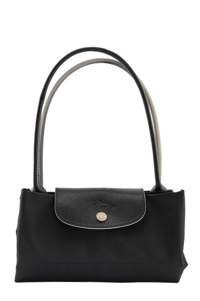 Shop Longchamp Le Pliage Club - Shoulder Bag S In Black