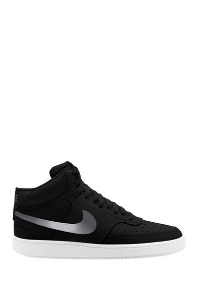 Shop Nike Court Vision Mid Sneaker In 008 Black/mtdkgy