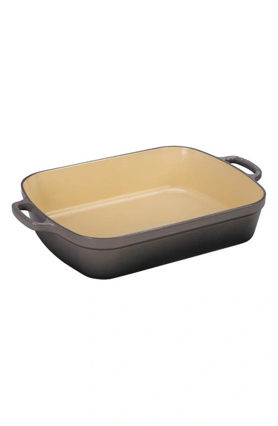 Shop Le Creuset Signature 3 Quart Enameled Cast Iron Roaster In Oyster