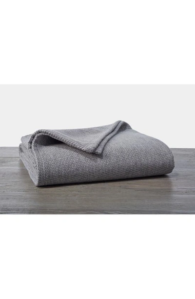 Shop Coyuchi Sequoia Blanket In Gray
