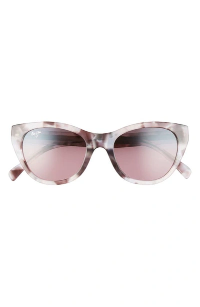 Shop Maui Jim Capri 51mm Polarizedplus2® Cat Eye Sunglasses In Purple Havana