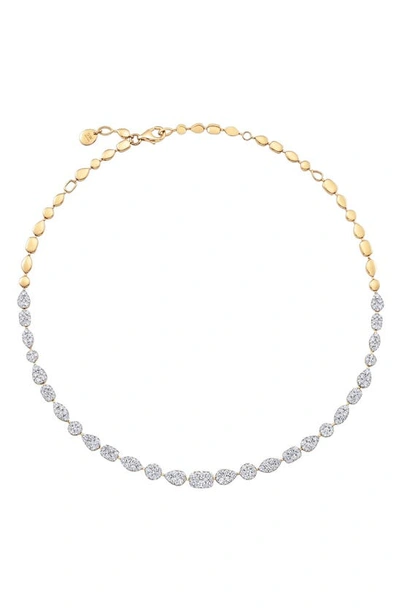 Shop Sara Weinstock Reverie Cluster Choker Necklace In 18k Yellow Gold