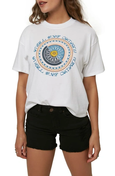 Shop O'neill Be Groovy Graphic Tee In White