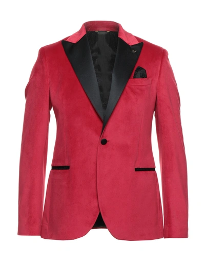 Shop Manuel Ritz Man Blazer Red Size 40 Polyester