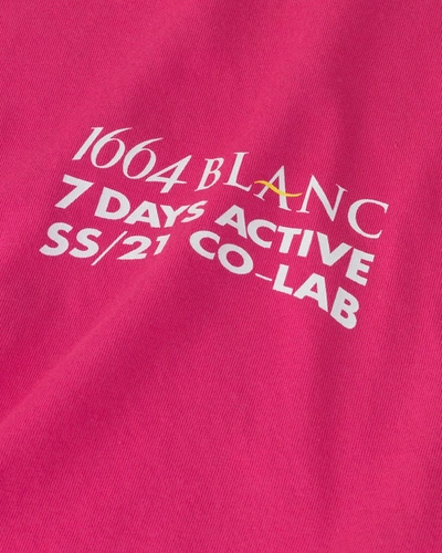 Shop 7 Days Active X 1664 Blanc Korean Oversized Tee In Pink
