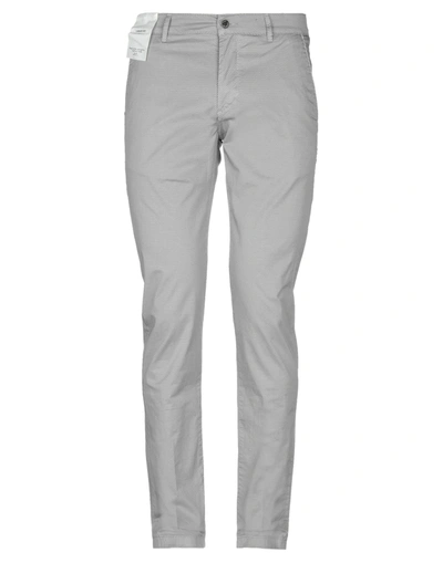 Shop Camouflage Ar And J. Man Pants Light Grey Size 29 Cotton, Elastane